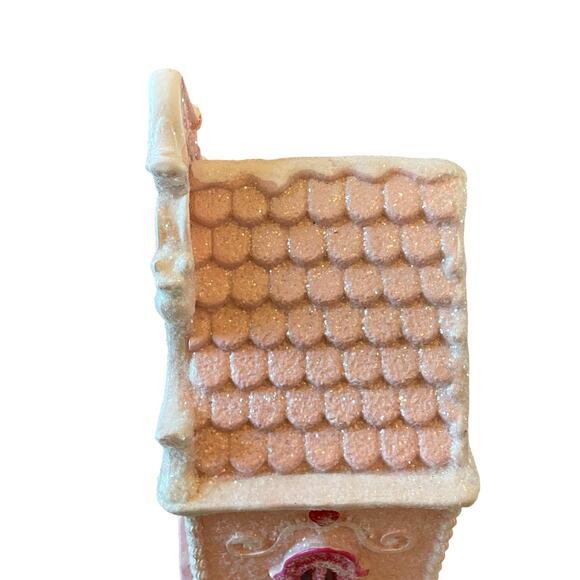 Cupcakes & Cashmere Pink LED Gingerbread House 14in Valentines Day Decor New - Picture 11 of 16